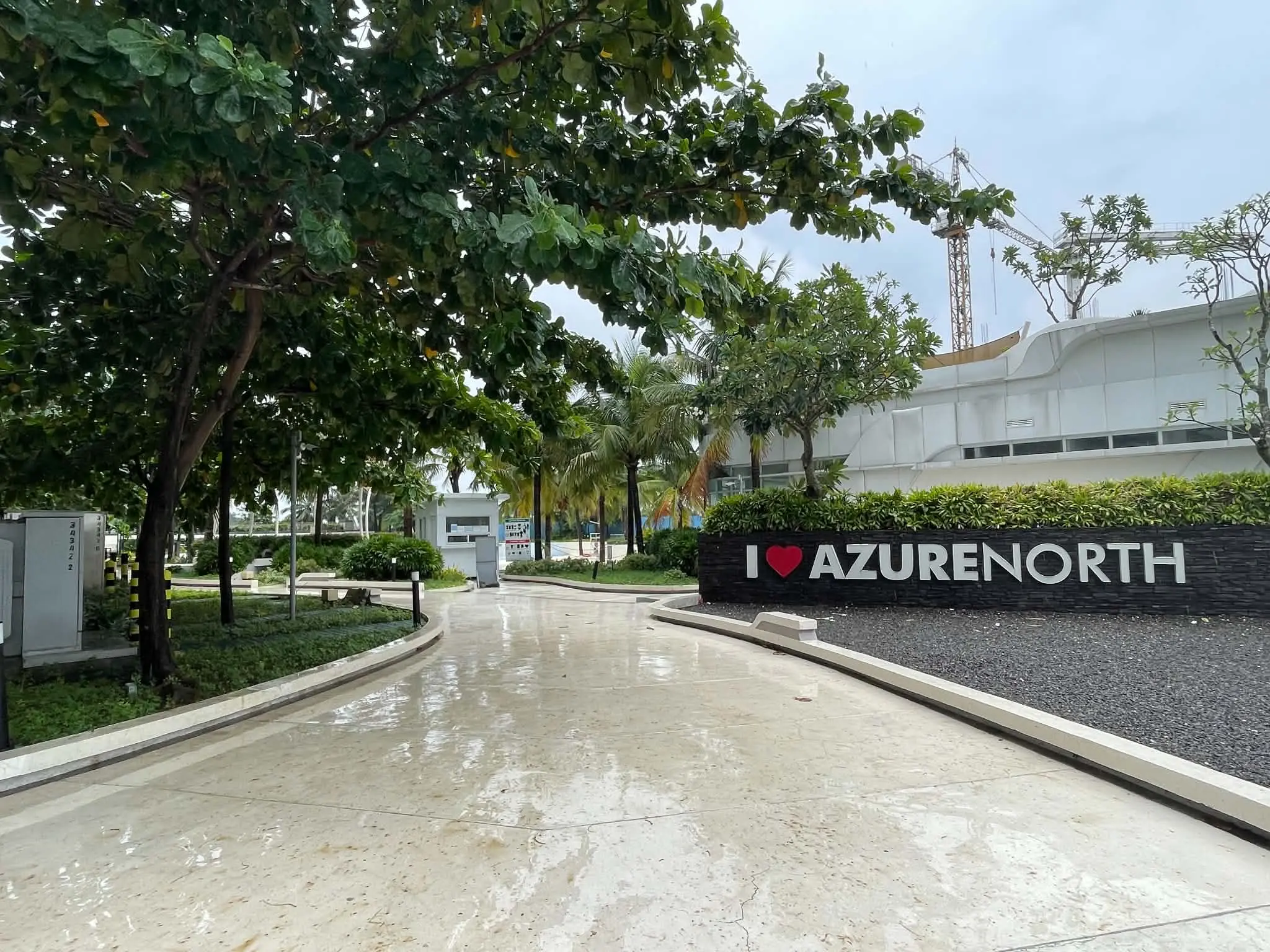 I love Azure North entrance sign and walkway